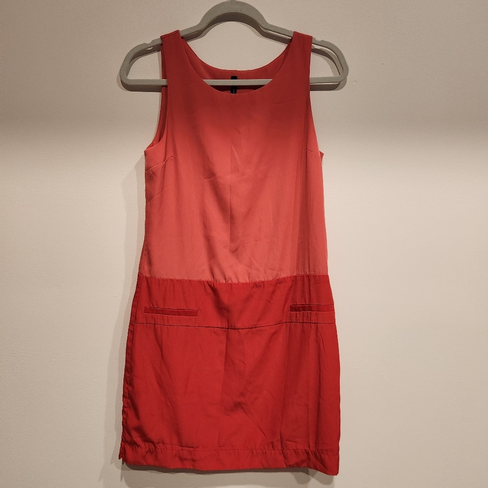 W118 by Walter Baker Two-Tone Red Mini Dress